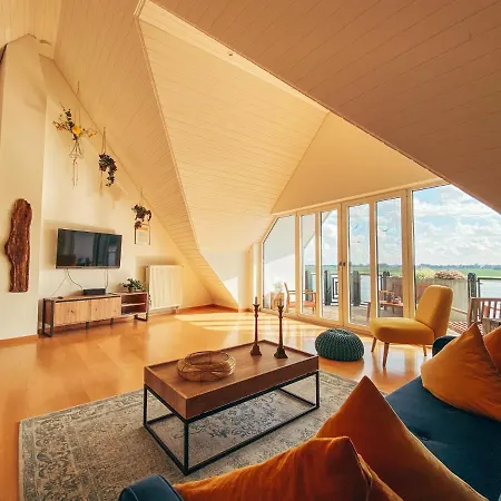 Rheinloft 3 - Grosse Giebelwohnung Mit Dachterrassen An Der Rheinpromenade * Emmerich