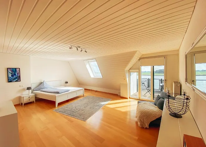 Rheinloft 3 - Grosse Giebelwohnung Mit Dachterrassen An Der Rheinpromenade * Emmerich