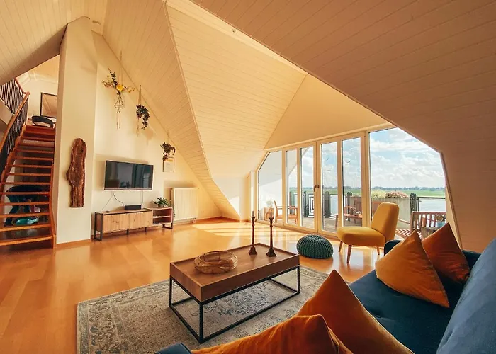 Rheinloft 3 - Grosse Giebelwohnung Mit Dachterrassen An Der Rheinpromenade * Emmerich