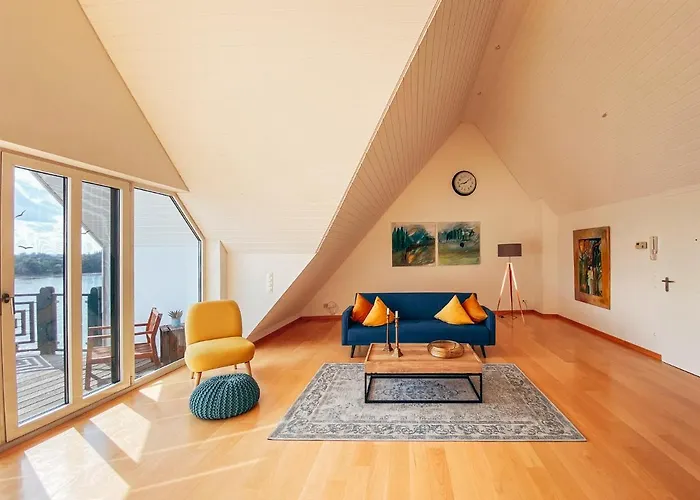 Rheinloft 3 - Grosse Giebelwohnung Mit Dachterrassen An Der Rheinpromenade